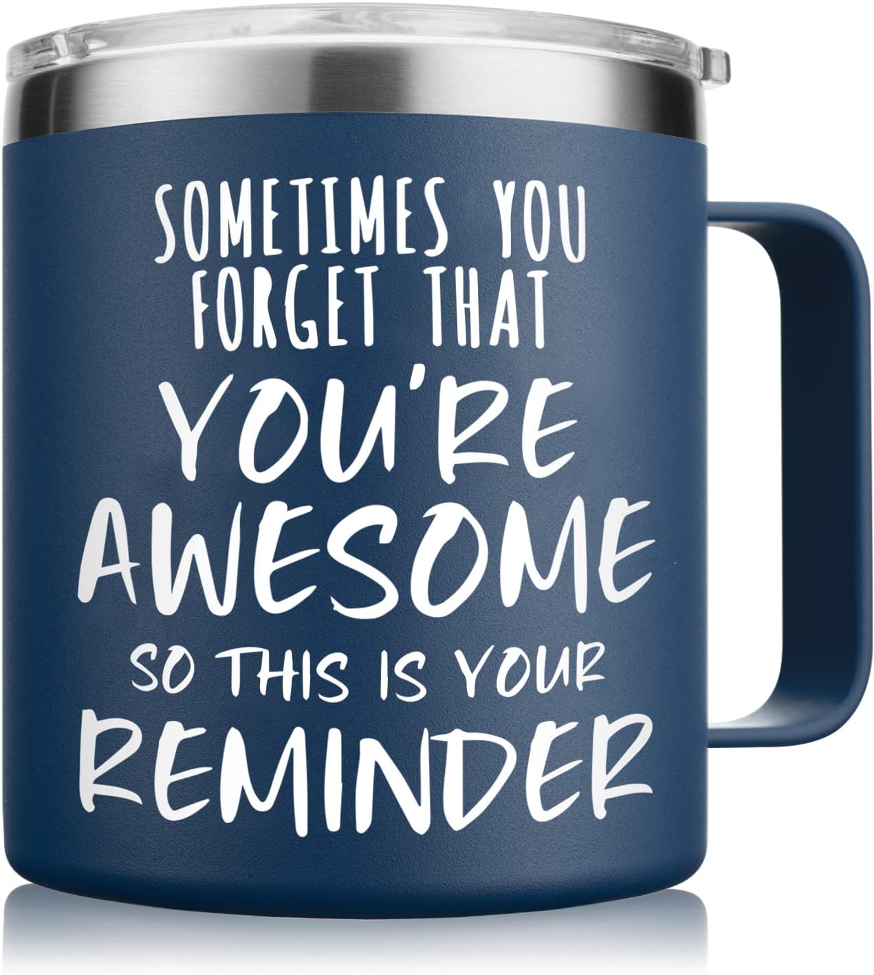 Inspirational Coffee Mug, 14oz Insulated Steel Gift Mug for Men