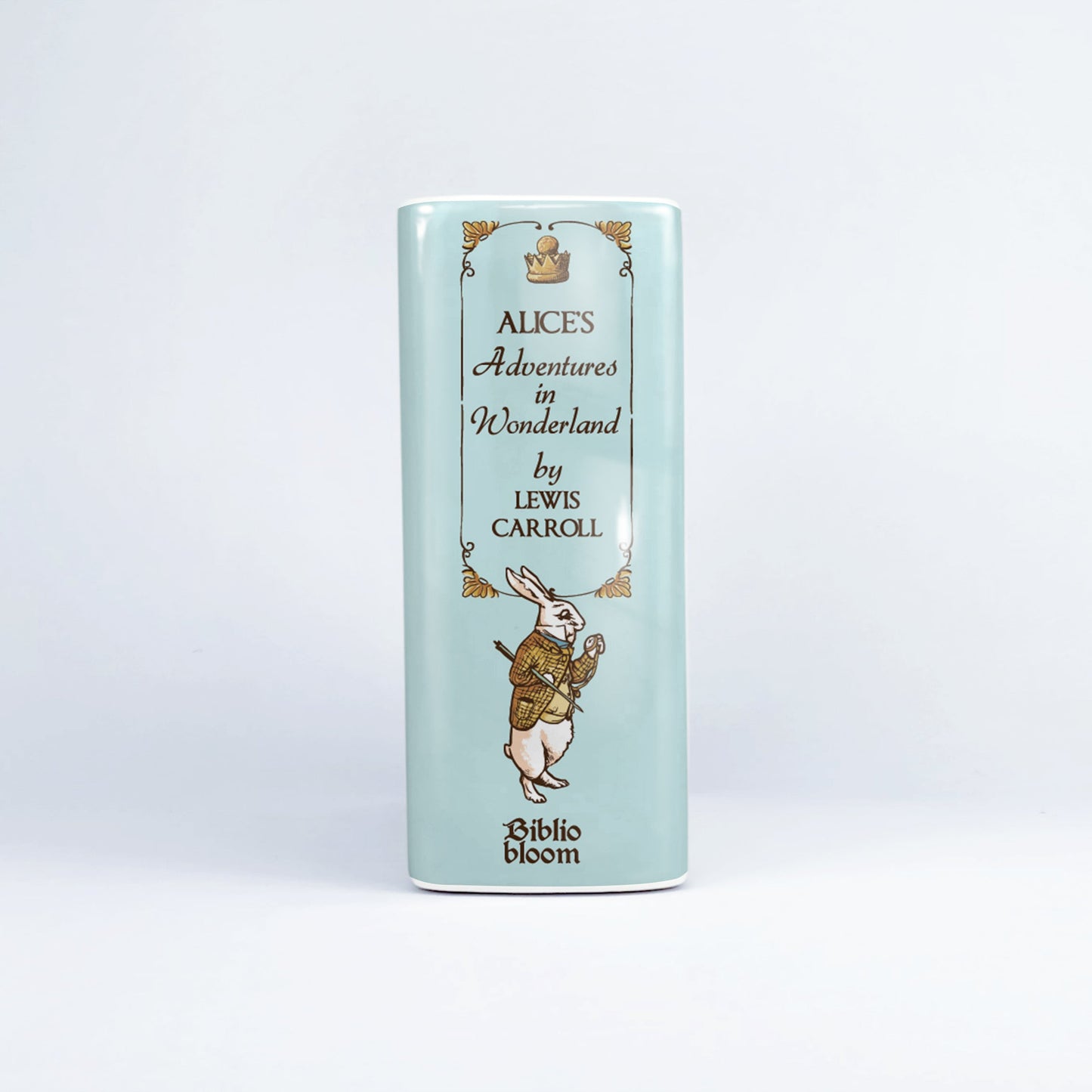 NORDORA Alice's Adventures in Wonderland Ceramic Book Vase