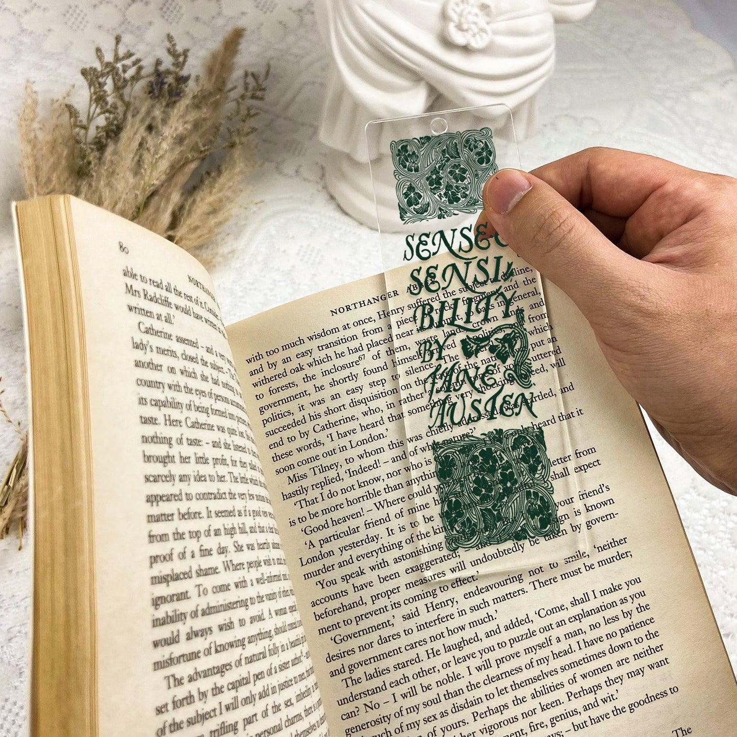 NORDORA Sense and Sensibility Acrylic Bookmark