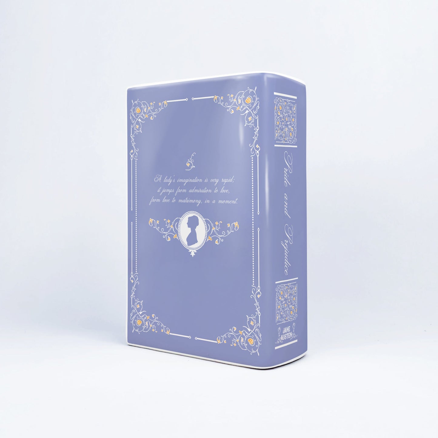 NORDORA Pride and Prejudice Ceramic Book Vase - II