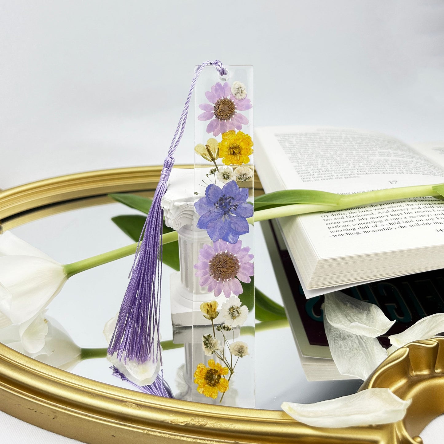 NORDORA Purple Flower Bookmark