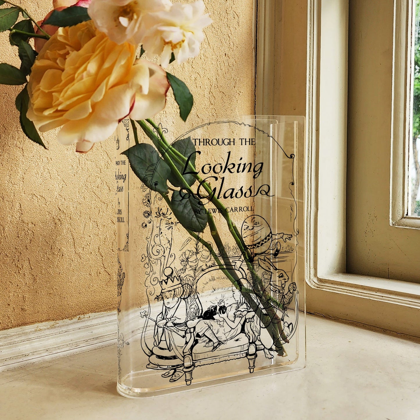 NORDORA Through the Looking-Glass Acrylic Book Vase