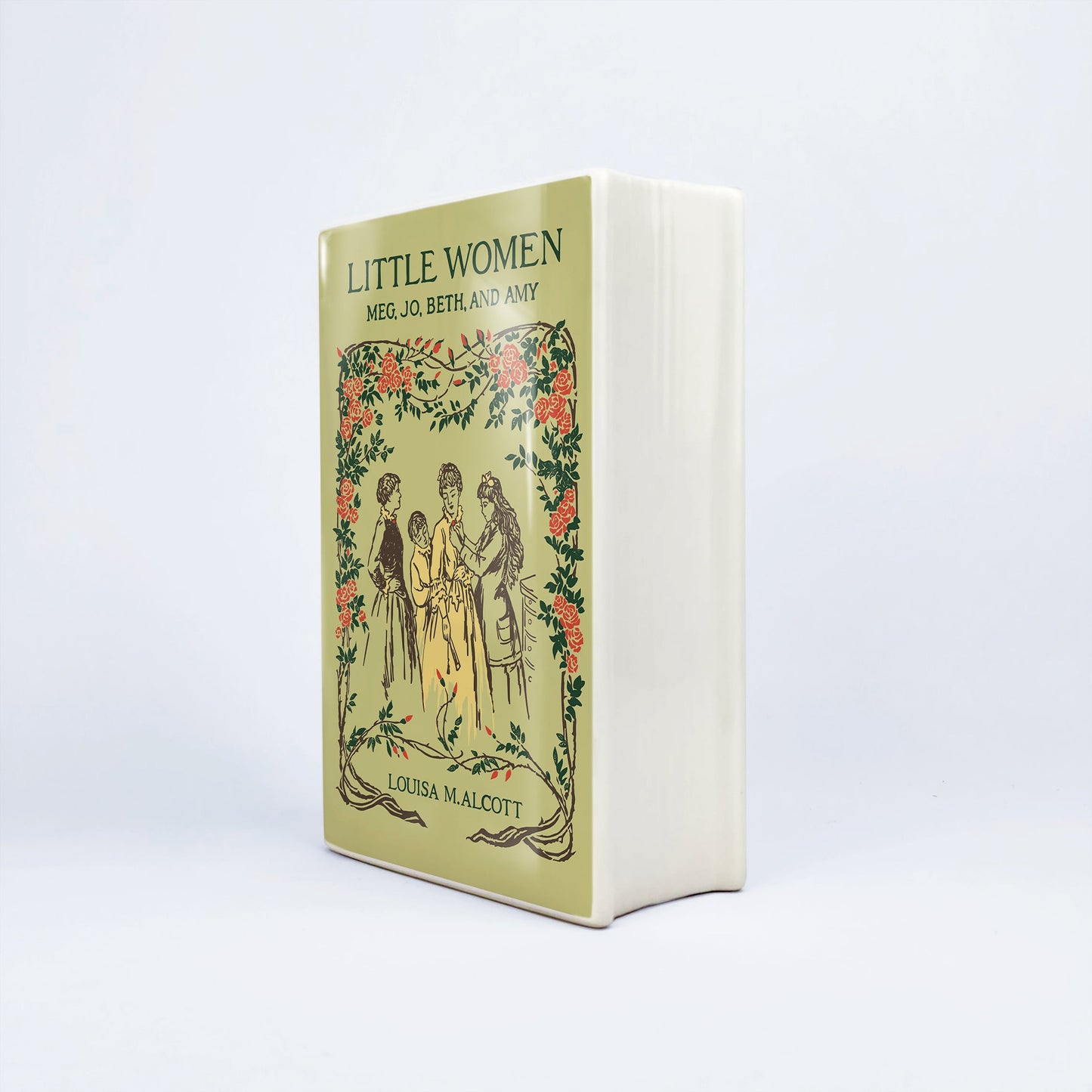 NORDORA Little Women Ceramic Book Vase