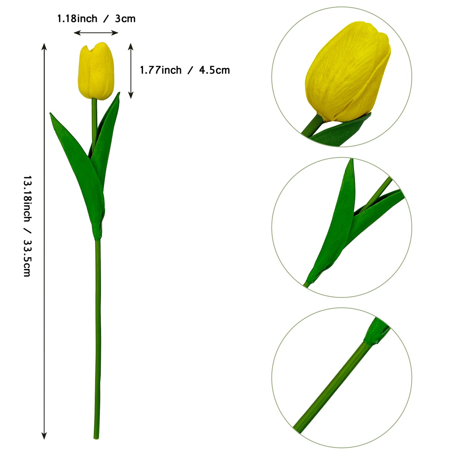 NORDORA 10PCS Artificial Tulips