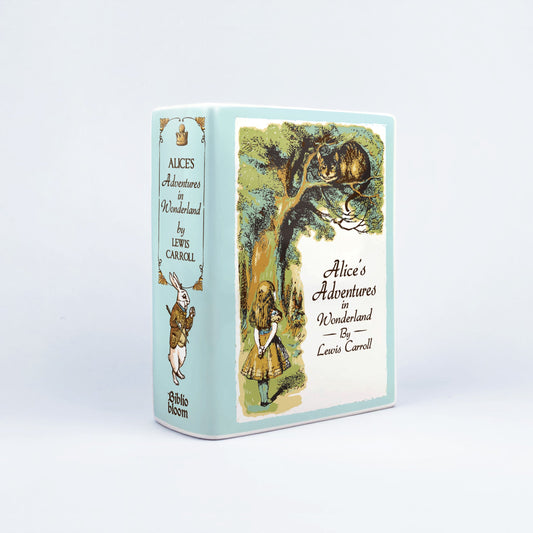 NORDORA Alice's Adventures in Wonderland Ceramic Book Vase