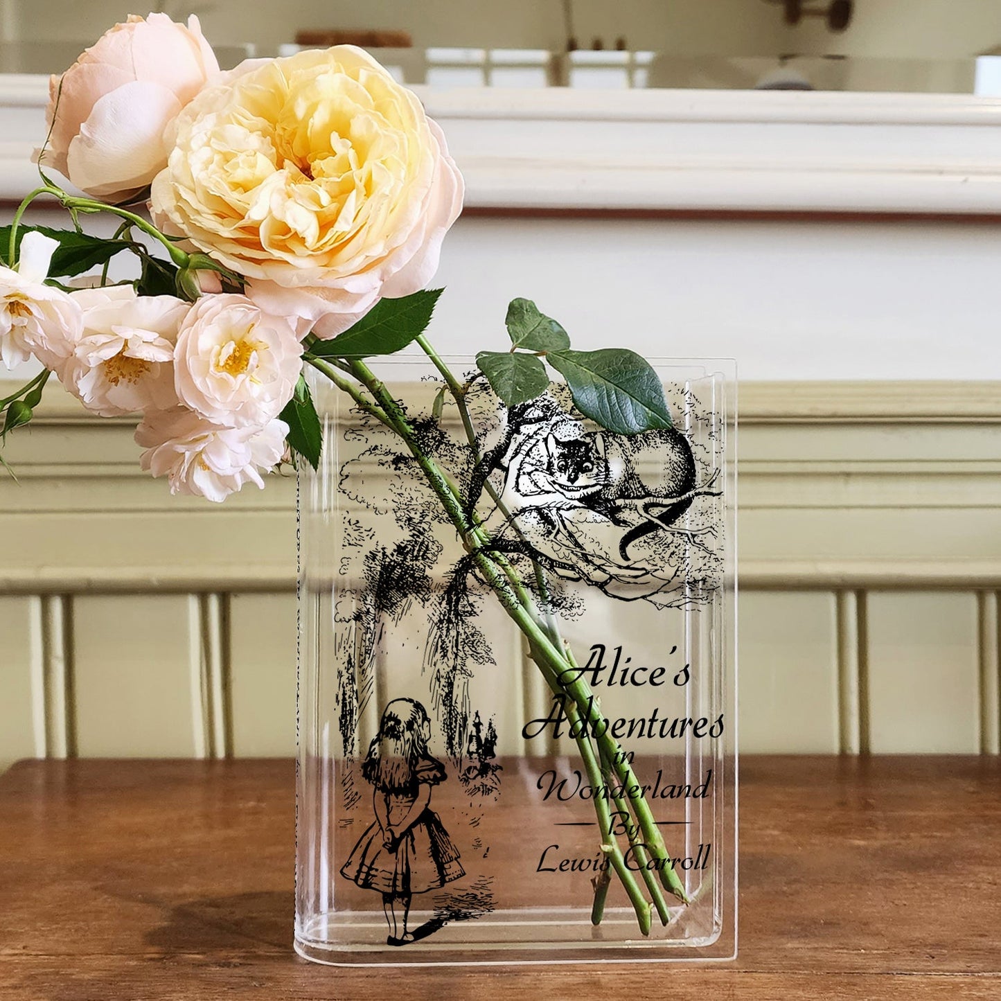 NORDORA Alice's Adventures in Wonderland Acrylic Book Vase