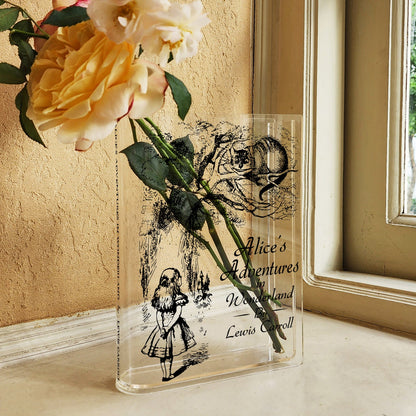 NORDORA Alice's Adventures in Wonderland Acrylic Book Vase