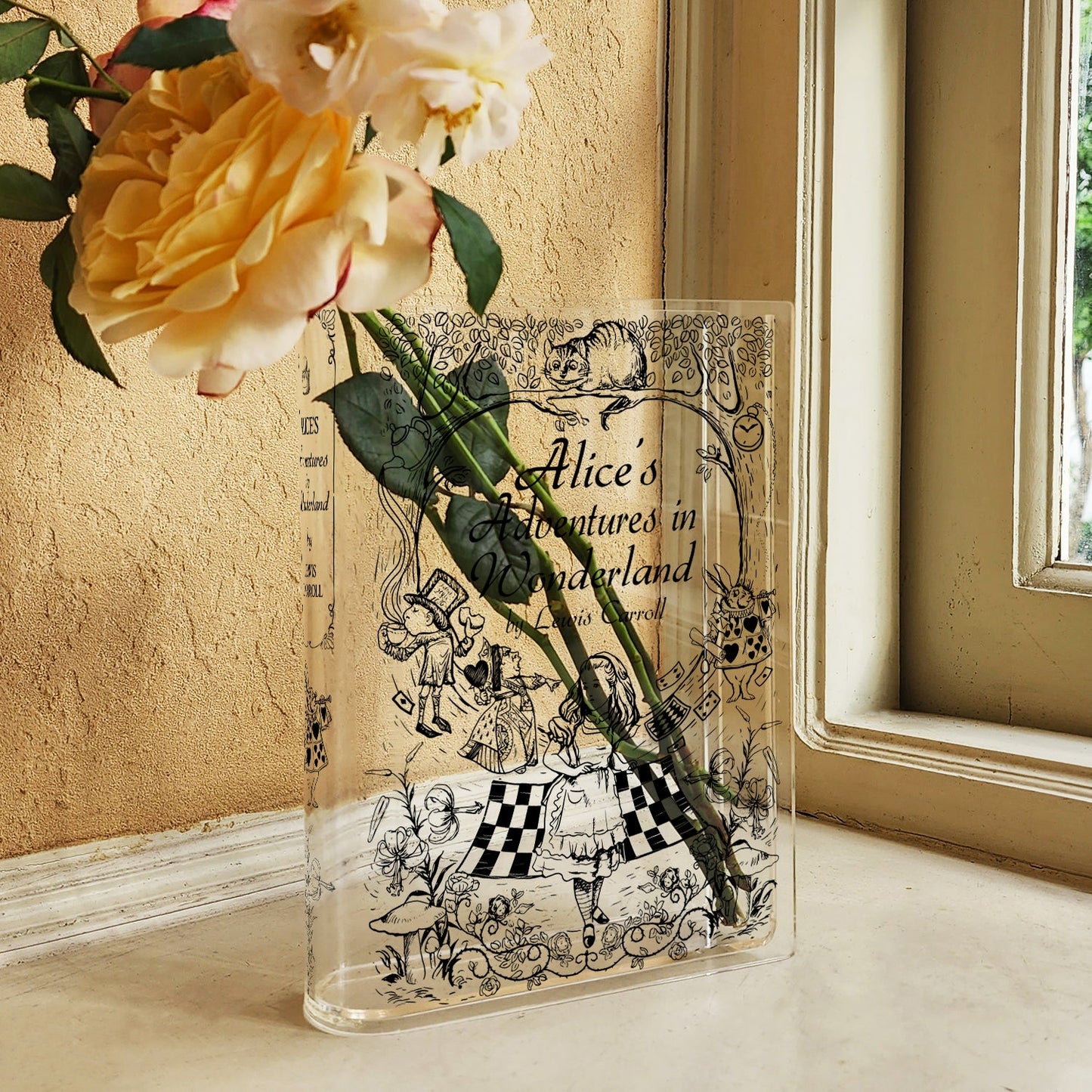 NORDORA Alice's Adventures in Wonderland Acrylic Book Vase - II
