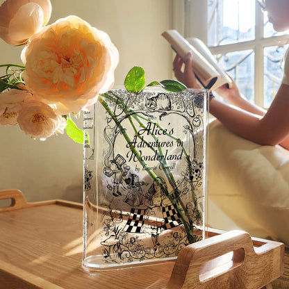 NORDORA Alice's Adventures in Wonderland Acrylic Book Vase - II