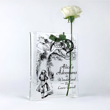 NORDORA Alice's Adventures in Wonderland Acrylic Book Vase