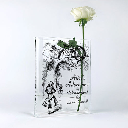 NORDORA Alice's Adventures in Wonderland Acrylic Book Vase