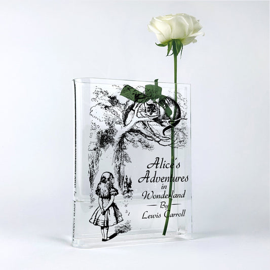 NORDORA Alice's Adventures in Wonderland Acrylic Book Vase