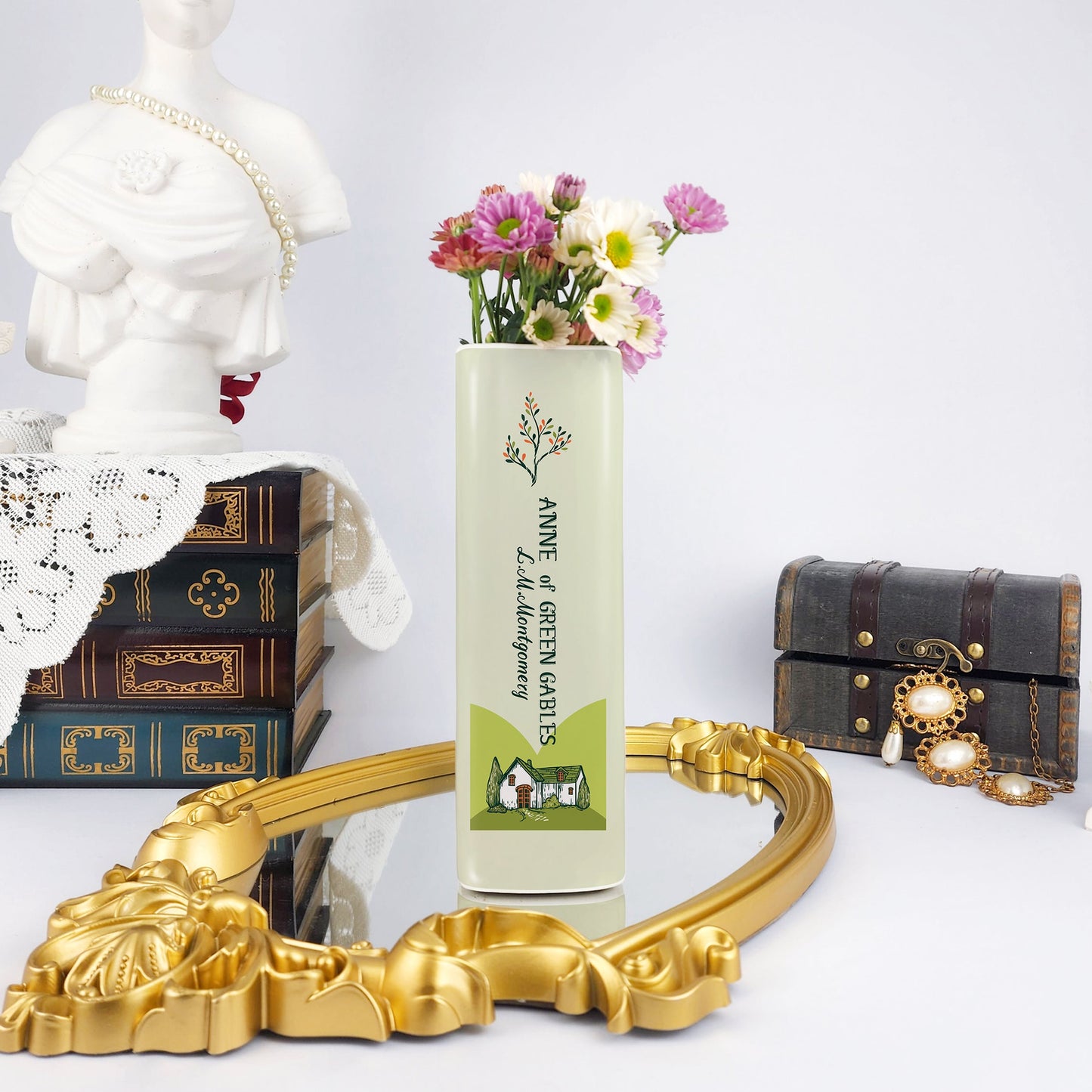 NORDORA Anne of Green Gables Ceramic Book Vase