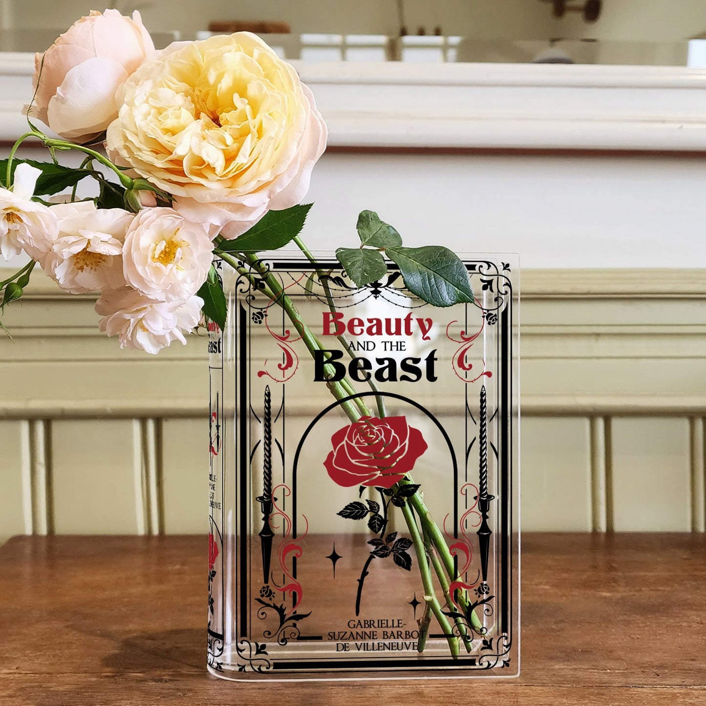 NORDORA Beauty and the Beast Acrylic Book Vase - II