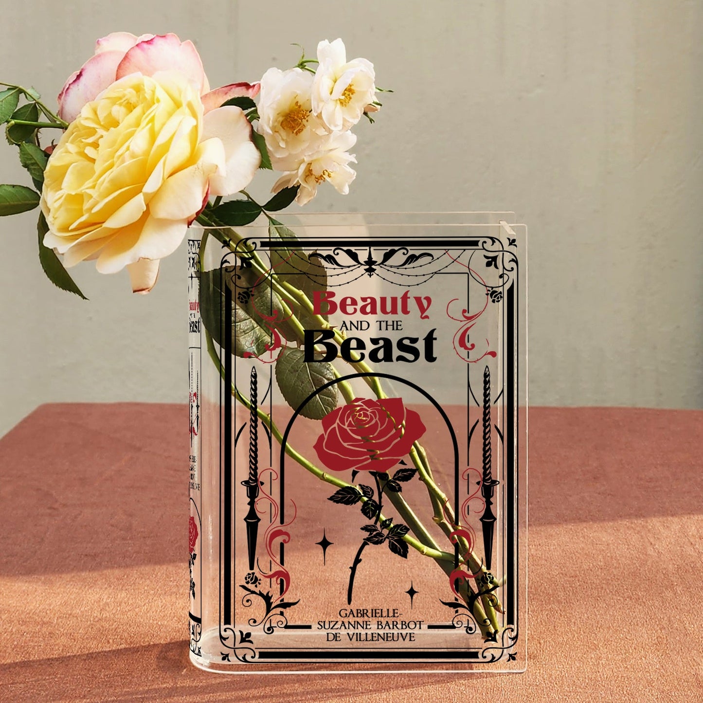 NORDORA Beauty and the Beast Acrylic Book Vase - II