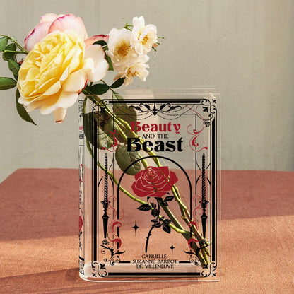 NORDORA Beauty and the Beast Acrylic Book Vase - II