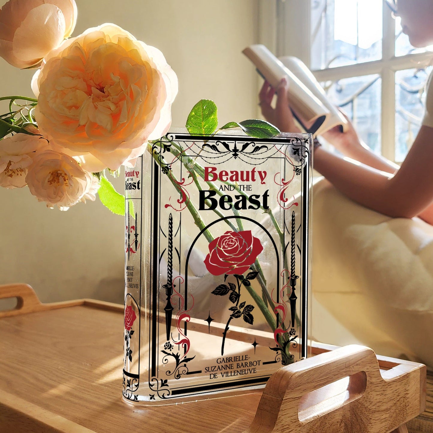 NORDORA Beauty and the Beast Acrylic Book Vase - II