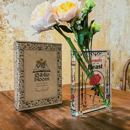 NORDORA Beauty and the Beast Acrylic Book Vase - II