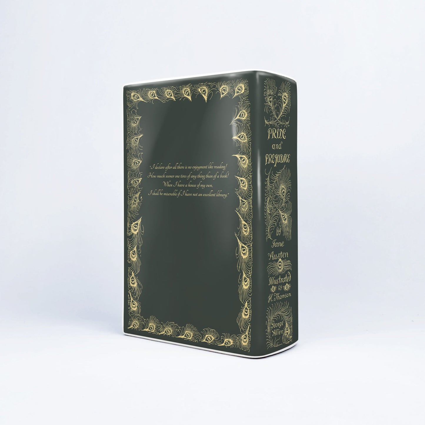 NORDORA Pride and Prejudice Ceramic Book Vase