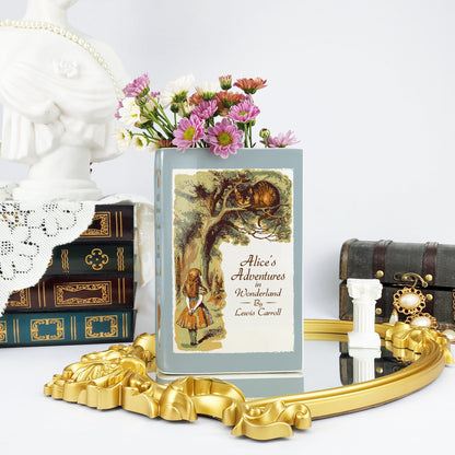NORDORA Alice's Adventures in Wonderland Ceramic Book Vase
