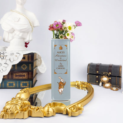 NORDORA Alice's Adventures in Wonderland Ceramic Book Vase