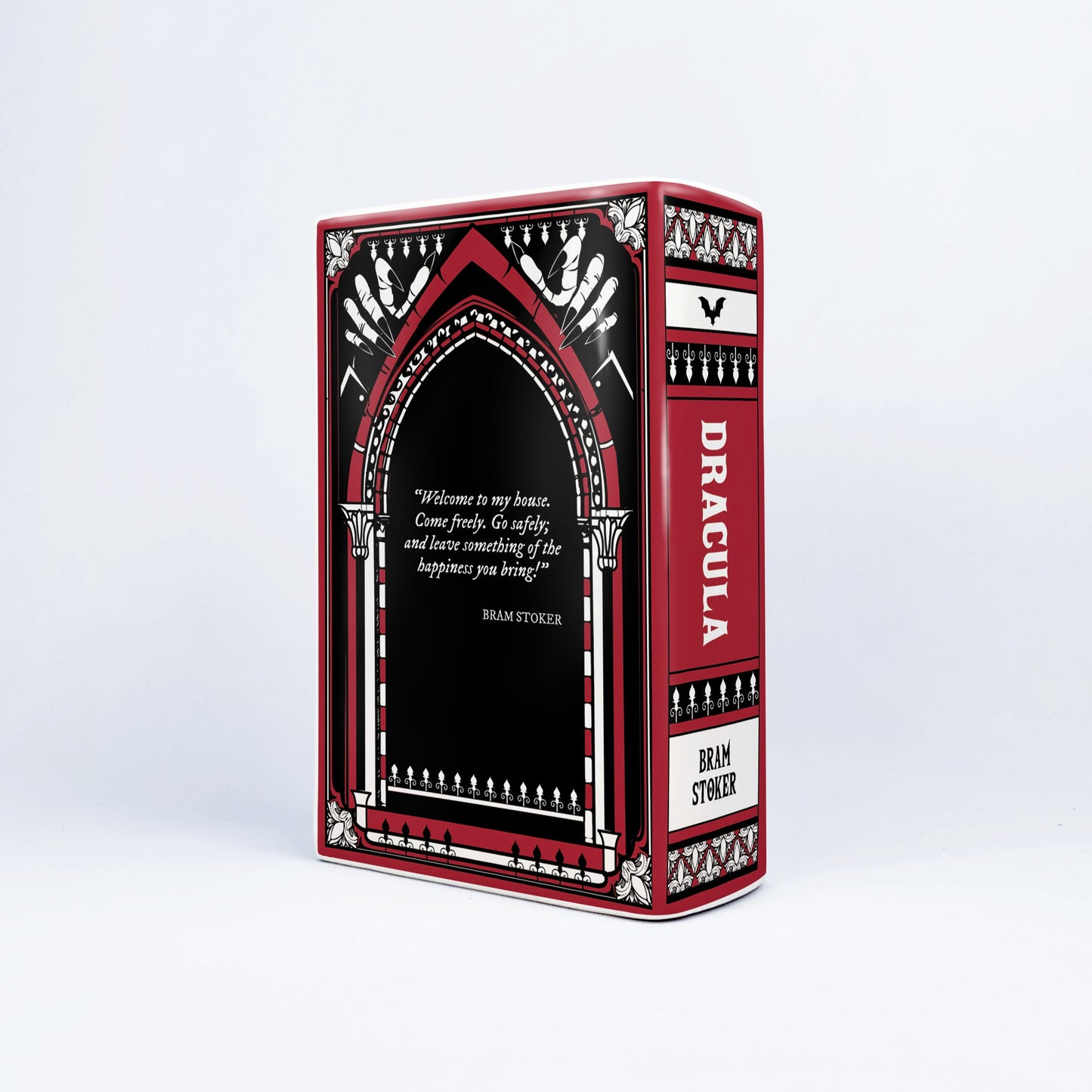 NORDORA Dracula Ceramic Book Vase