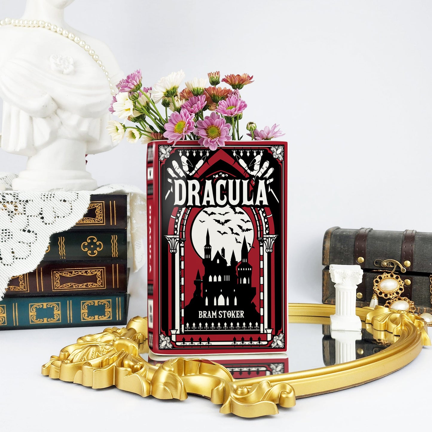 NORDORA Dracula Ceramic Book Vase