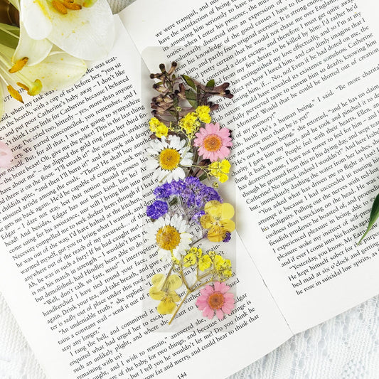 NORDORA Floral Symphony Pressed Flower Bookmark