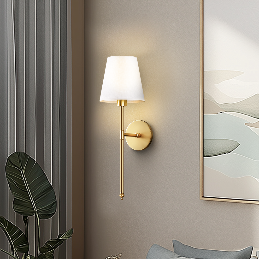 NORDORA WIRELESS WALL SCONCES (SET OF 2 + 2 BULBS FREE)