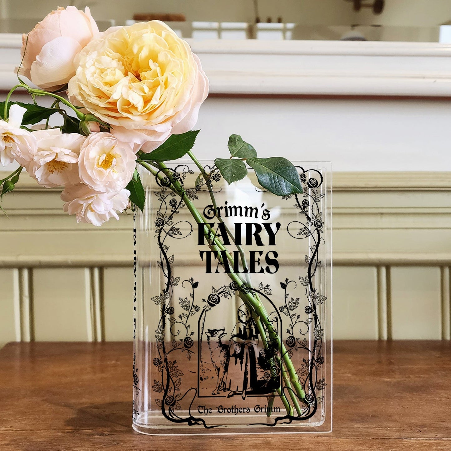 NORDORA Grimms' Fairy Tales Acrylic Book Vase