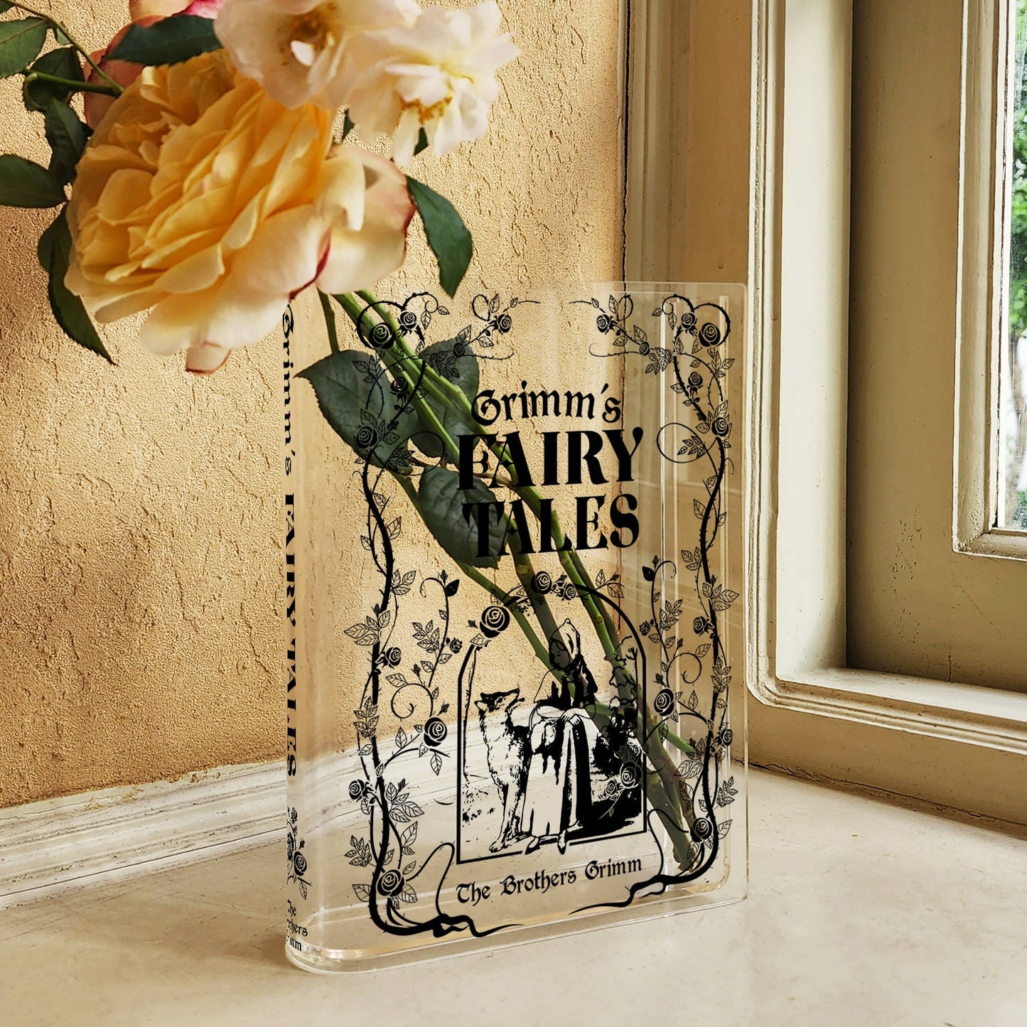 NORDORA Grimms' Fairy Tales Acrylic Book Vase