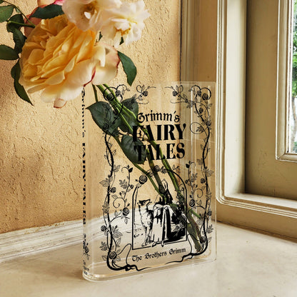 NORDORA Grimms' Fairy Tales Acrylic Book Vase