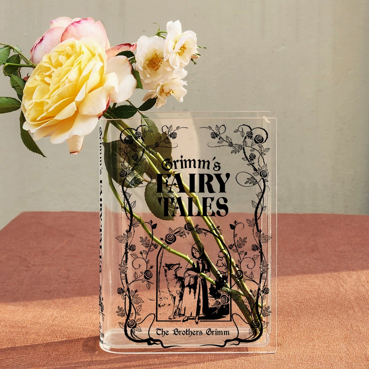 NORDORA Grimms' Fairy Tales Acrylic Book Vase