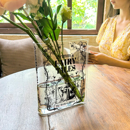 NORDORA Grimms' Fairy Tales Acrylic Book Vase