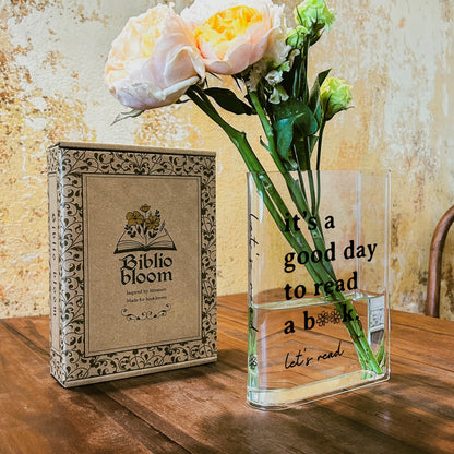 NORDORA It's A Good Day To Read A Book Acrylic Book Vase