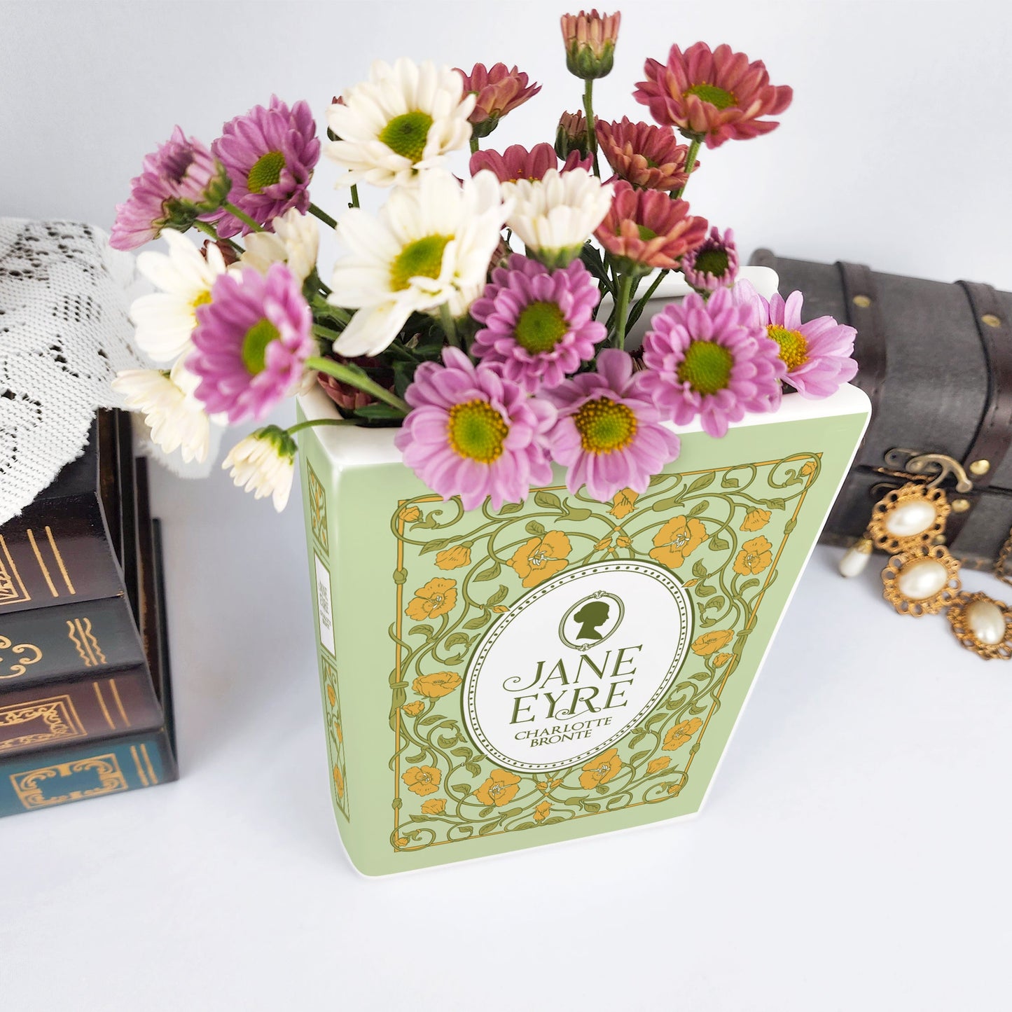 NORDORA Jane Eyre Ceramic Book Vase