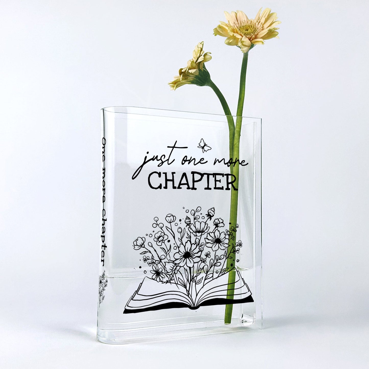 NORDORA Just One More Chapter Acrylic Book Vase