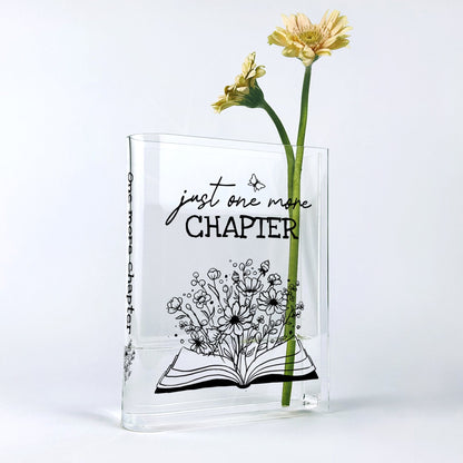 NORDORA Just One More Chapter Acrylic Book Vase