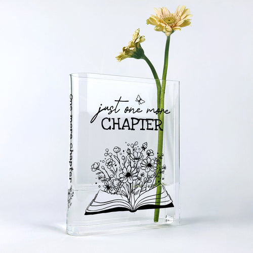 NORDORA Just One More Chapter Acrylic Book Vase