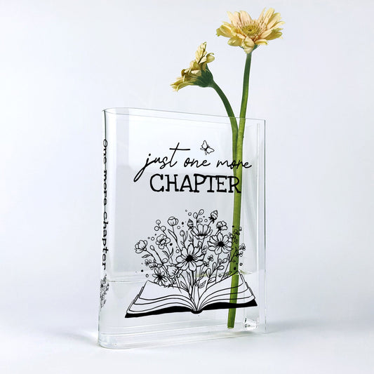NORDORA Just One More Chapter Acrylic Book Vase