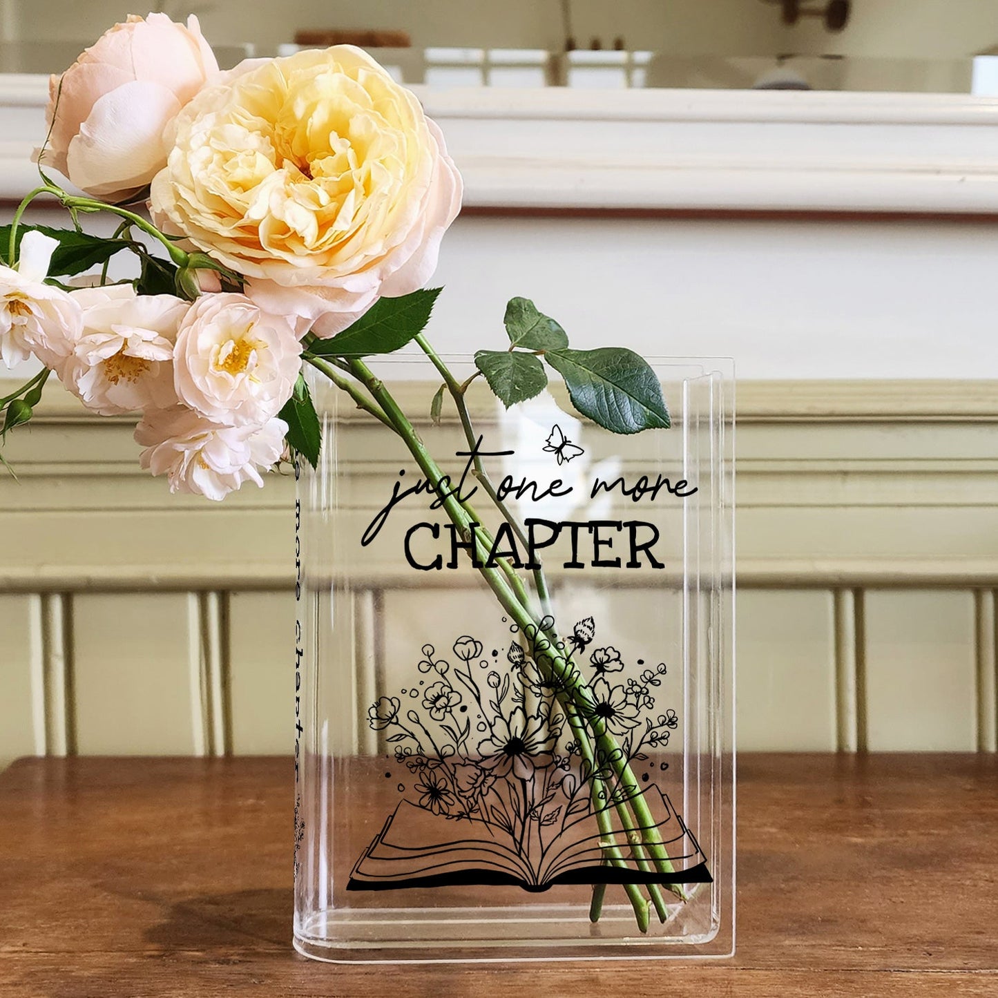 NORDORA Just One More Chapter Acrylic Book Vase