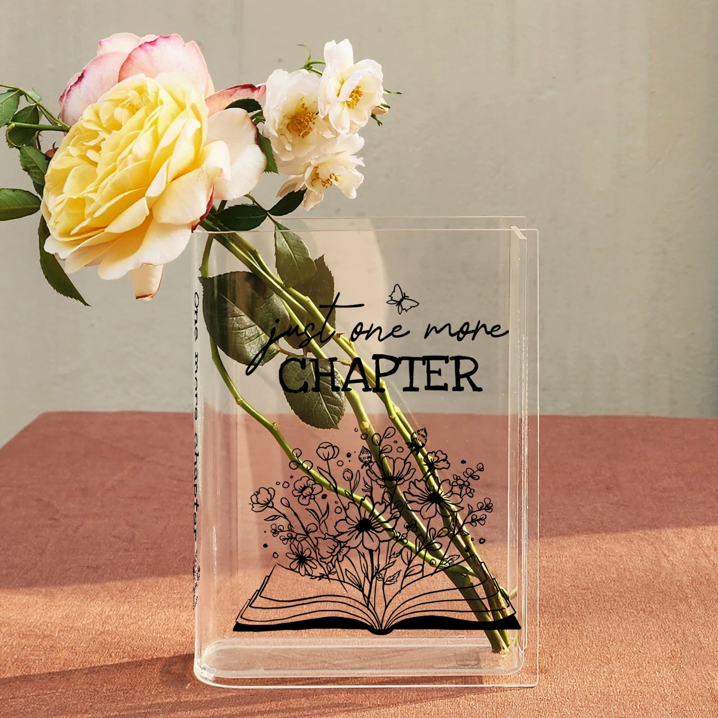 NORDORA Just One More Chapter Acrylic Book Vase
