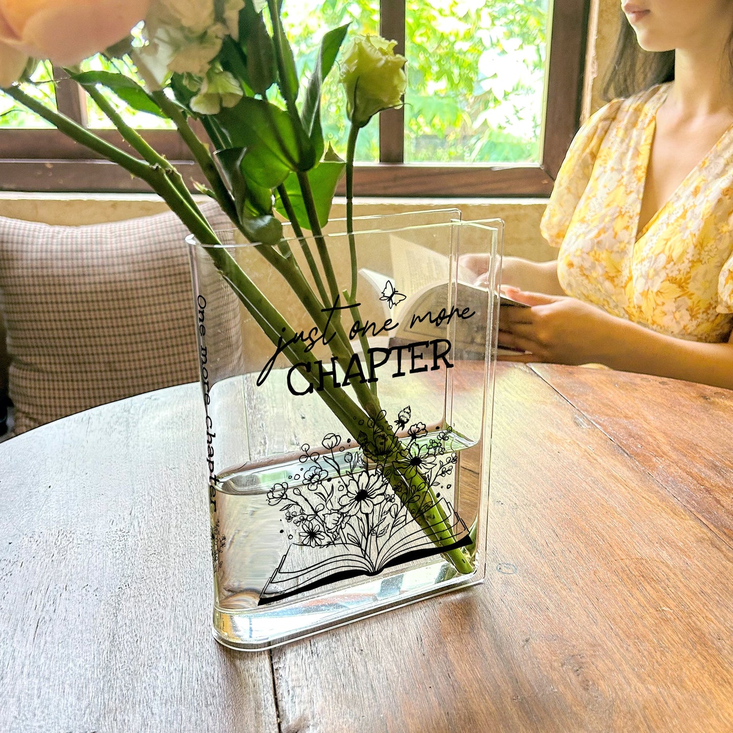 NORDORA Just One More Chapter Acrylic Book Vase