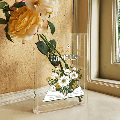 NORDORA Just One More Chapter Acrylic Book Vase