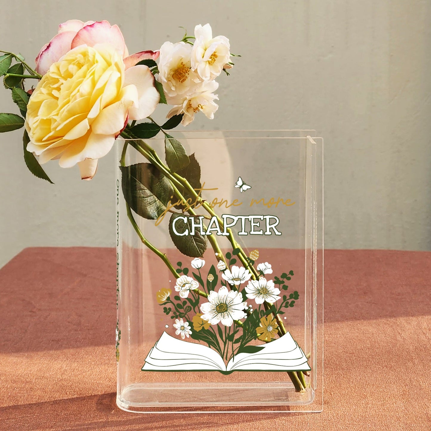 NORDORA Just One More Chapter Acrylic Book Vase