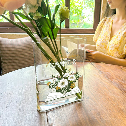 NORDORA Just One More Chapter Acrylic Book Vase