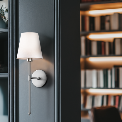 NORDORA WIRELESS WALL SCONCES (SET OF 2 + 2 BULBS FREE)