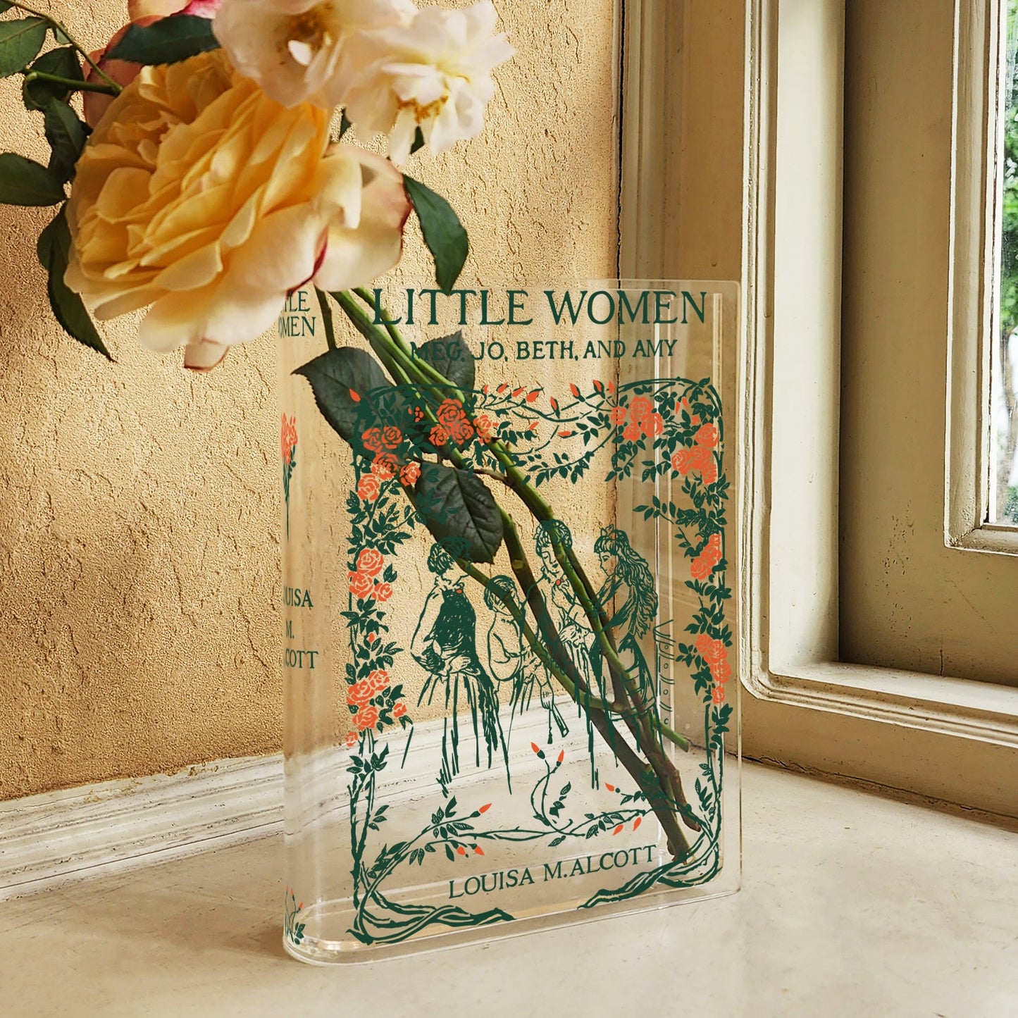 NORDORA Little Women Acrylic Book Vase