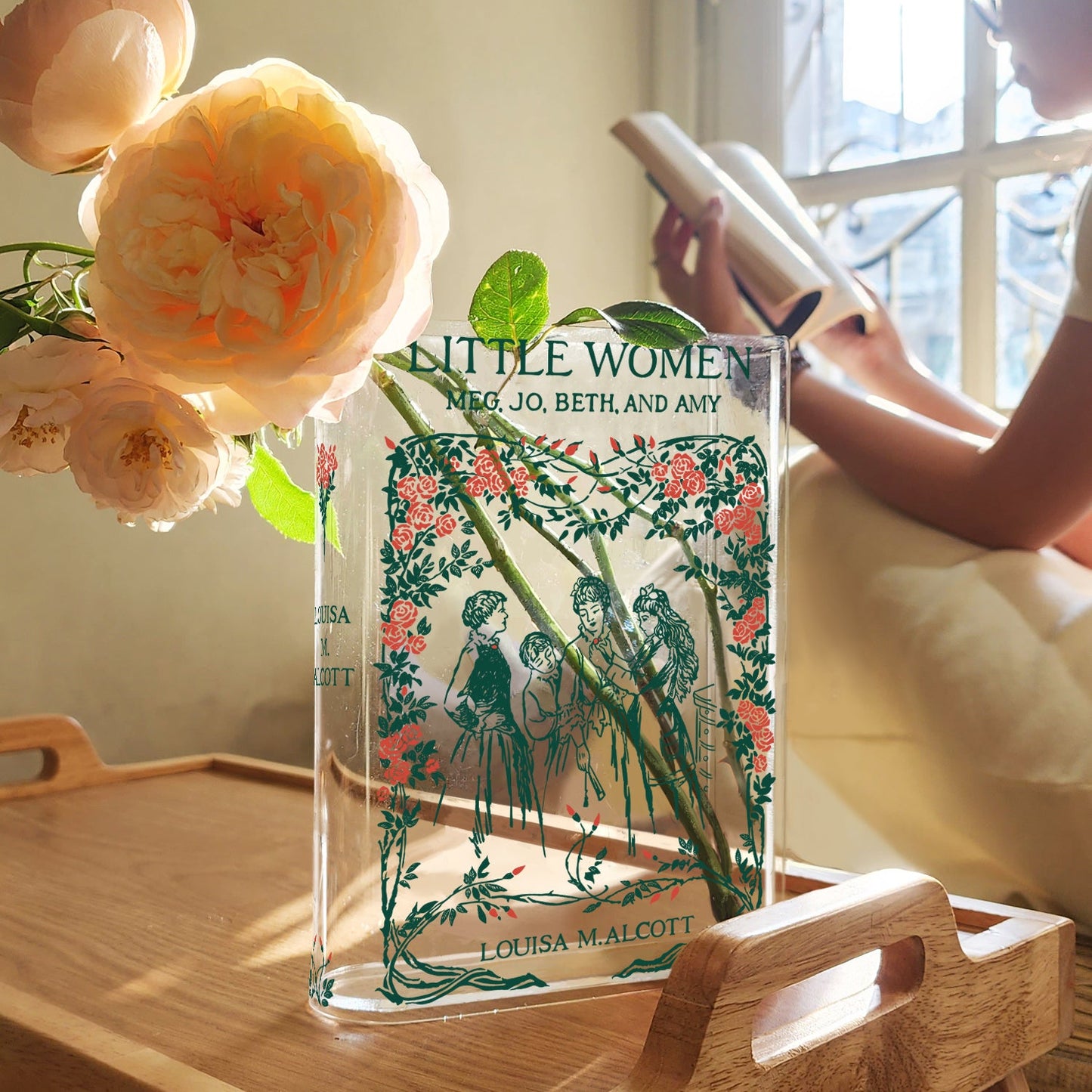 NORDORA Little Women Acrylic Book Vase