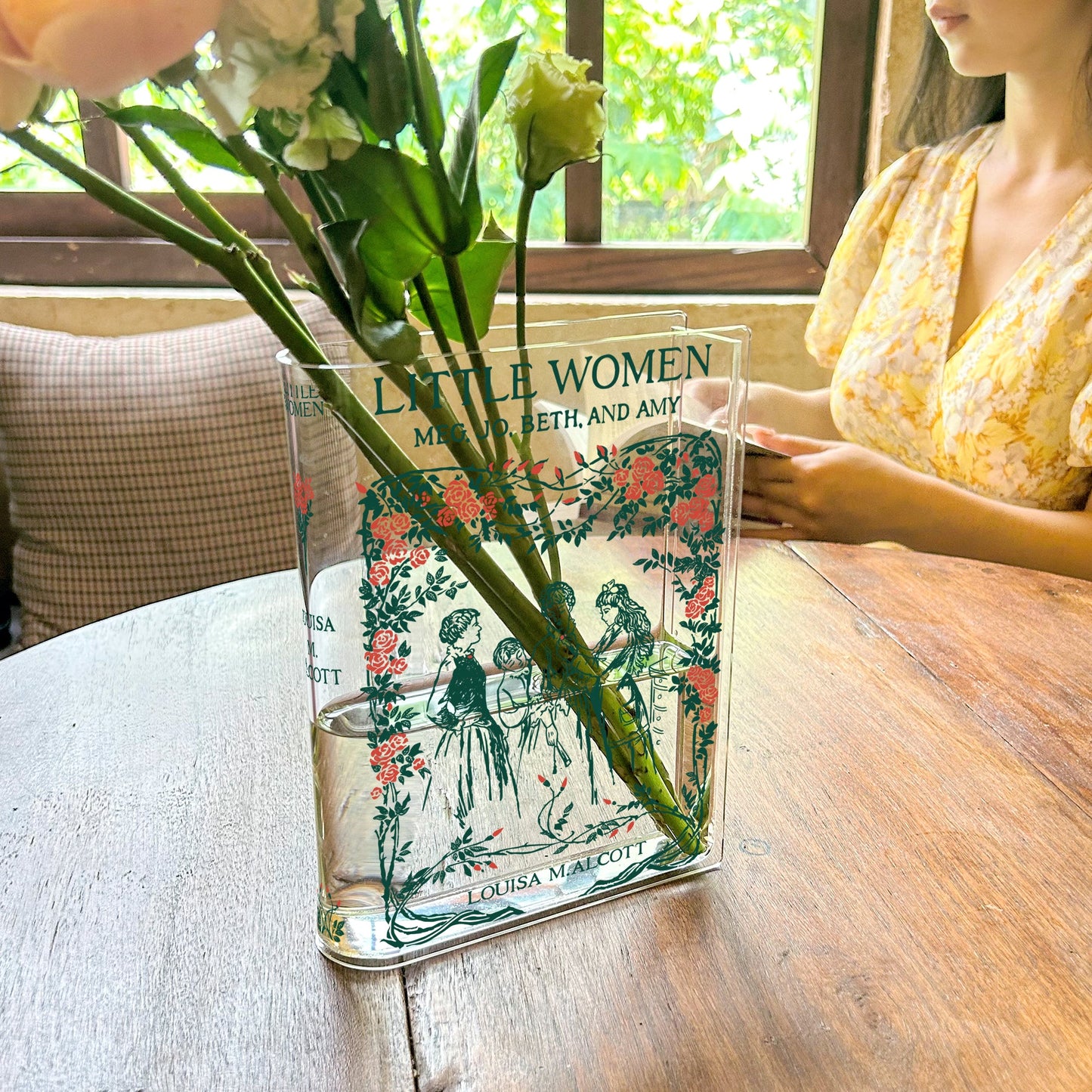 NORDORA Little Women Acrylic Book Vase